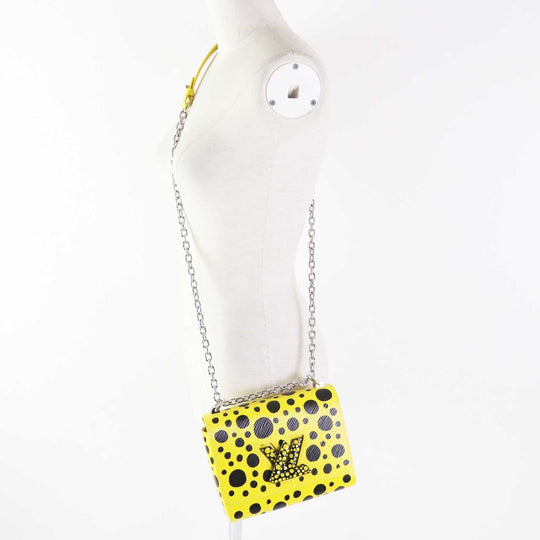 LOUIS VUITTON Shoulder Bag M21695 Epi Yellow black Epi Twist PM Women Used Authentic