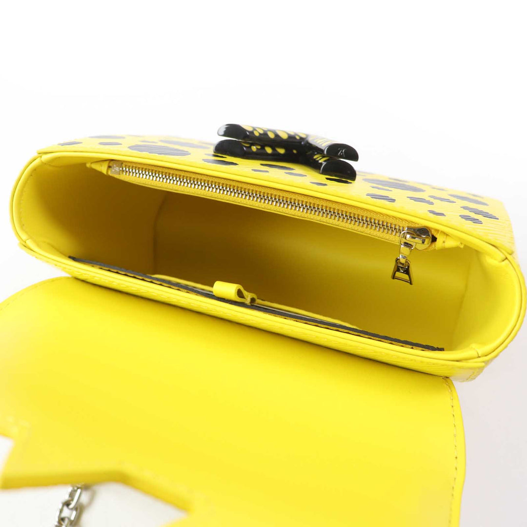 LOUIS VUITTON Shoulder Bag M21695 Epi Yellow black Epi Twist PM Women Used Authentic