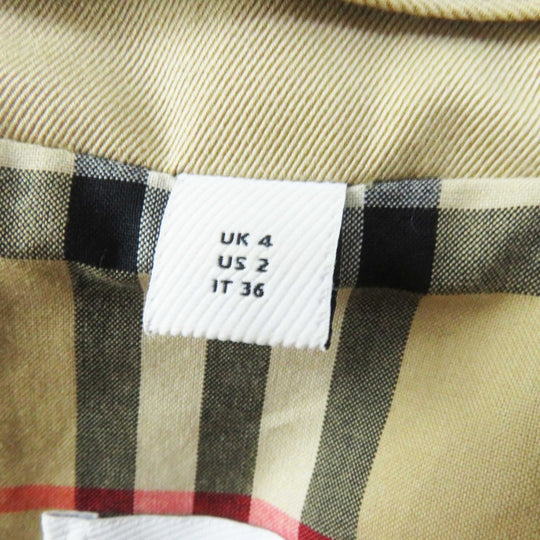 BURBERRY trench coat 8037621 Outer: 100% cotton, Lining: 100% cotton, Sleeve lining: 100% cupra, Pocket lining: 65% polyester, 35% cotton beige Graffiti Women 36 Used Authentic