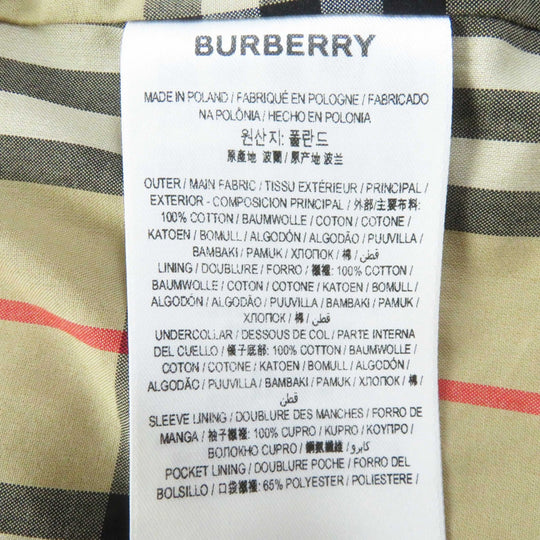 BURBERRY trench coat 8037621 Outer: 100% cotton, Lining: 100% cotton, Sleeve lining: 100% cupra, Pocket lining: 65% polyester, 35% cotton beige Graffiti Women 36 Used Authentic