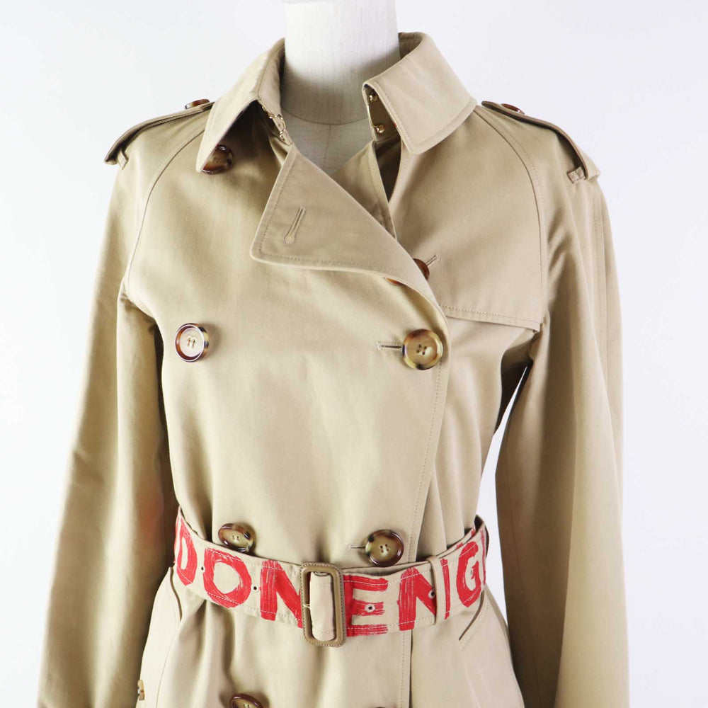 BURBERRY trench coat 8037621 Outer: 100% cotton, Lining: 100% cotton, Sleeve lining: 100% cupra, Pocket lining: 65% polyester, 35% cotton beige Graffiti Women 36 Used Authentic