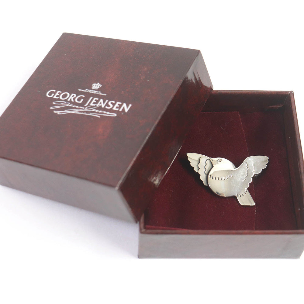 Georg Jensen Brooch Main�FSV925 Silver Women Used Authentic