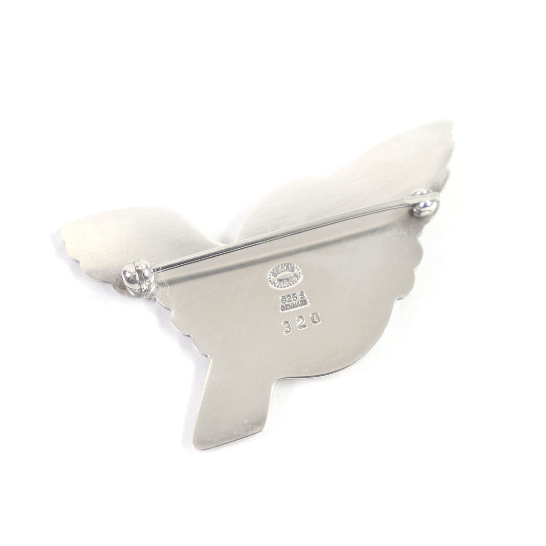 Georg Jensen Brooch Main�FSV925 Silver Women Used Authentic