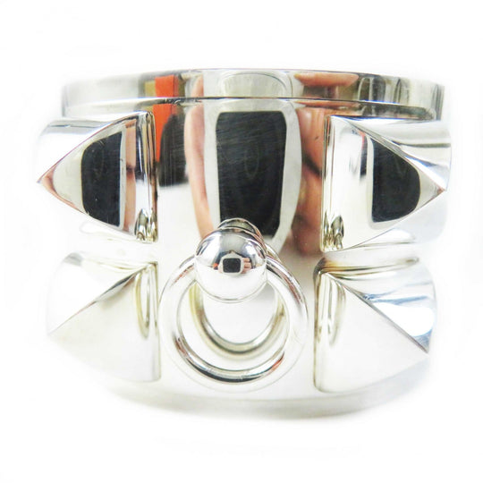 HERMES Bangle Main�FAG925 Silver Women Used Authentic