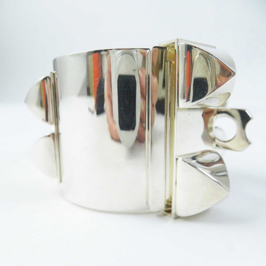 HERMES Bangle Main�FAG925 Silver Women Used Authentic