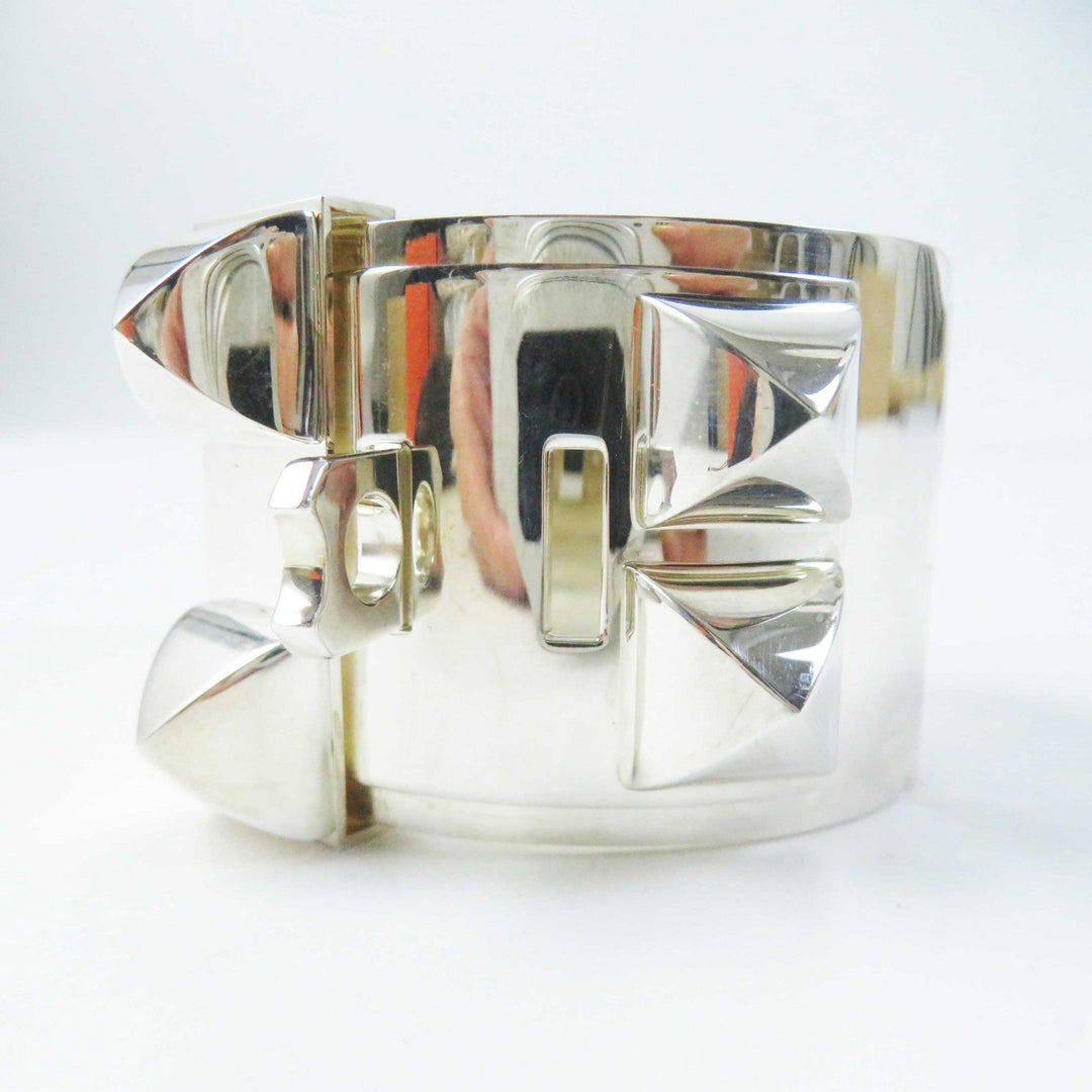 HERMES Bangle Main�FAG925 Silver Women Used Authentic
