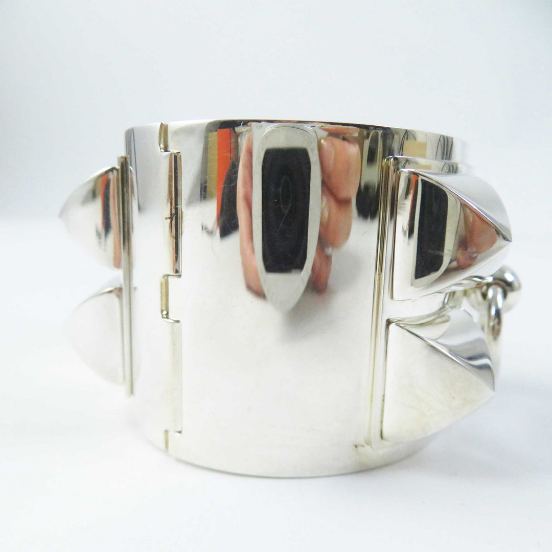 HERMES Bangle Main�FAG925 Silver Women Used Authentic