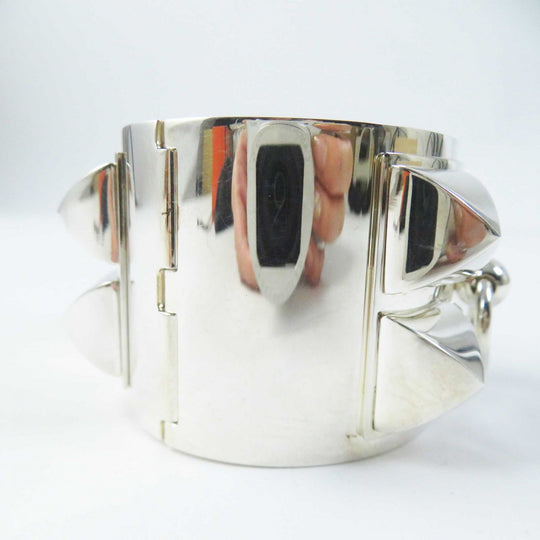 HERMES Bangle Main�FAG925 Silver Women Used Authentic