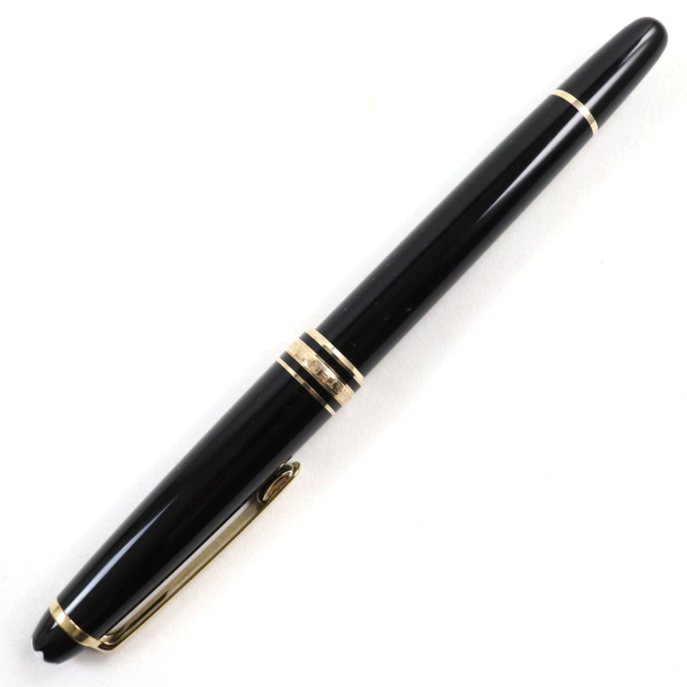 MONTBLANC Ballpoint pen Precious resin Black gold Meisterstck Classic mens Used Authentic
