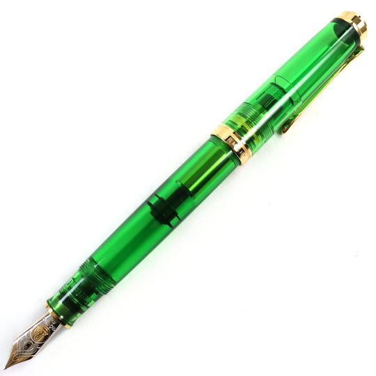 PERIKAN fountain pen Nib: K18 Clear Green Gold SOUVERAN 2023 M800 Demonstrator mens Used Authentic
