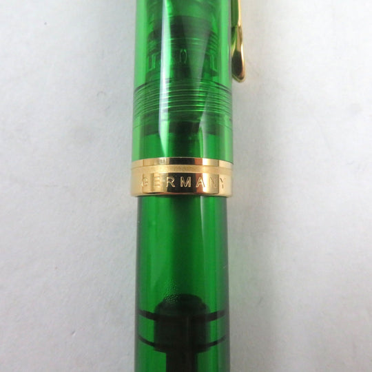 PERIKAN fountain pen Nib: K18 Clear Green Gold SOUVERAN 2023 M800 Demonstrator mens Used Authentic