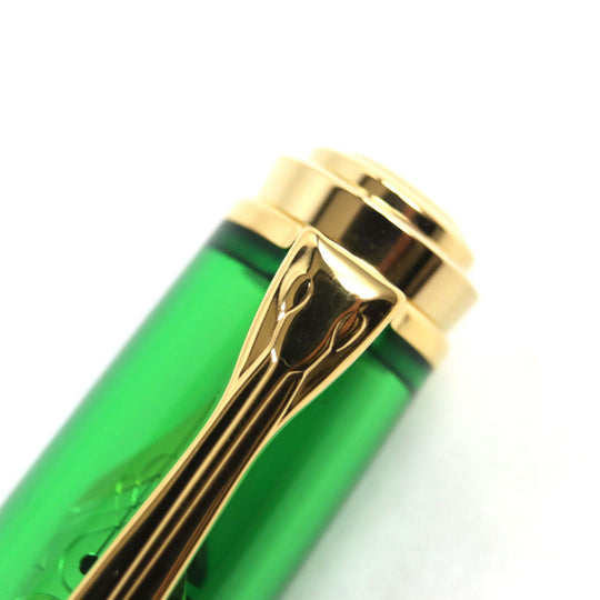 PERIKAN fountain pen Nib: K18 Clear Green Gold SOUVERAN 2023 M800 Demonstrator mens Used Authentic