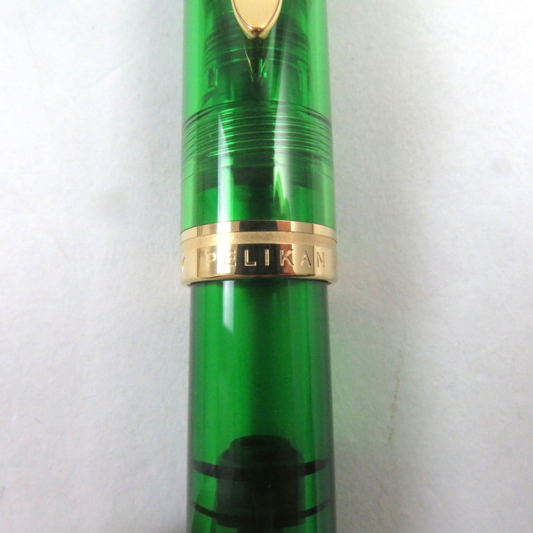 PERIKAN fountain pen Nib: K18 Clear Green Gold SOUVERAN 2023 M800 Demonstrator mens Used Authentic