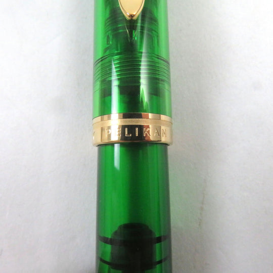 PERIKAN fountain pen Nib: K18 Clear Green Gold SOUVERAN 2023 M800 Demonstrator mens Used Authentic