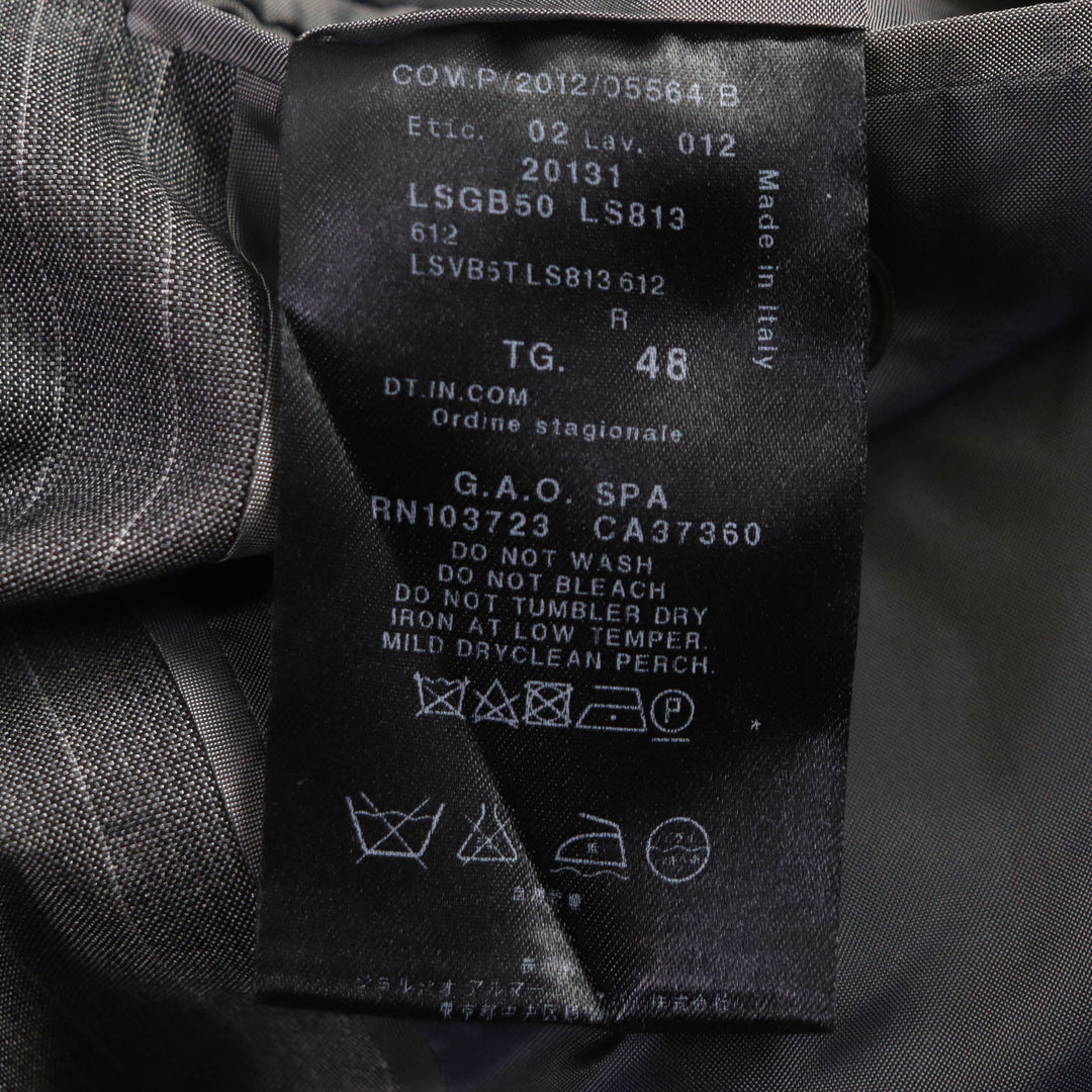 GIORGIO ARMANI suit Outer: 60% wool, Outer: 40% silk, Lining: 100% cupra gray mens 48 Used Authentic