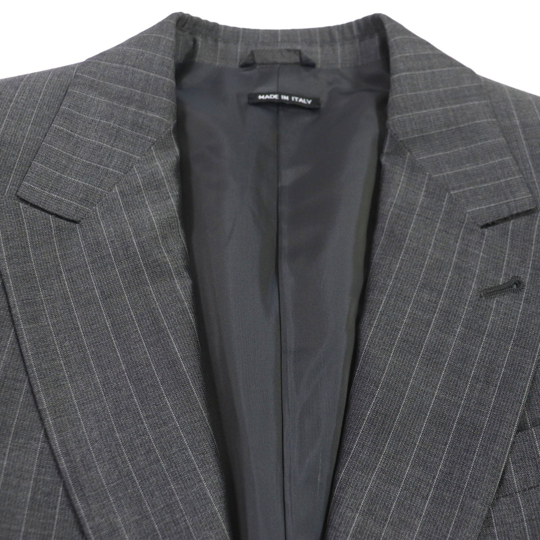 GIORGIO ARMANI suit Outer: 60% wool, Outer: 40% silk, Lining: 100% cupra gray mens 48 Used Authentic