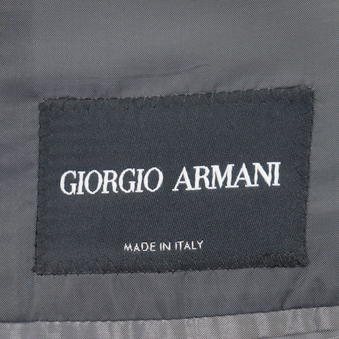 GIORGIO ARMANI suit Outer: 60% wool, Outer: 40% silk, Lining: 100% cupra gray mens 48 Used Authentic