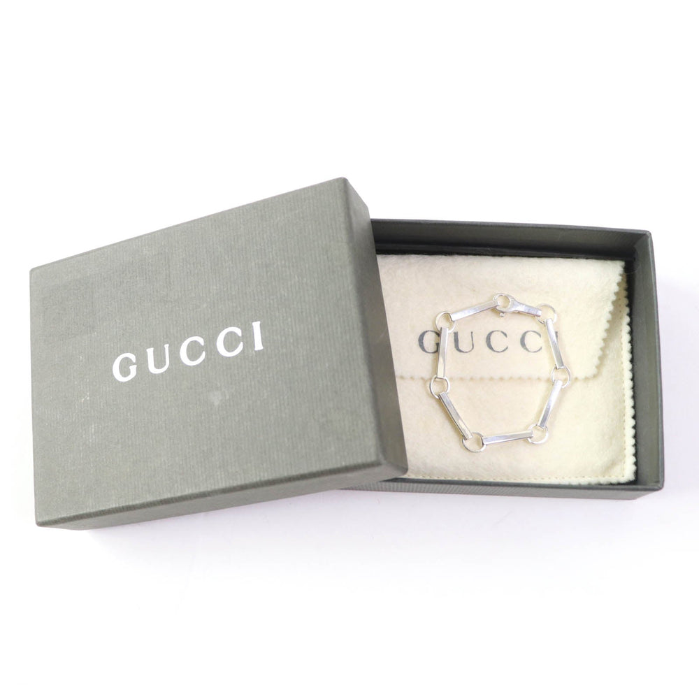 GUCCI bracelet Main�FAG925 Silver Women Used Authentic