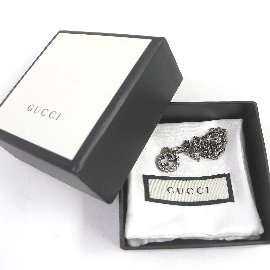 GUCCI Necklace Main�FAG925 Silver Women Used Authentic