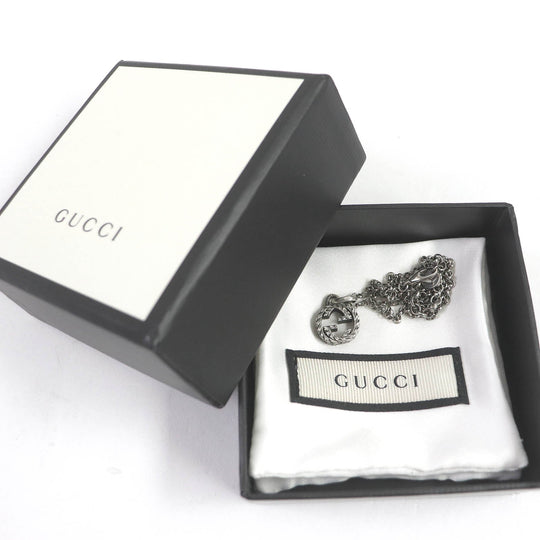 GUCCI Necklace Main�FAG925 Silver Women Used Authentic