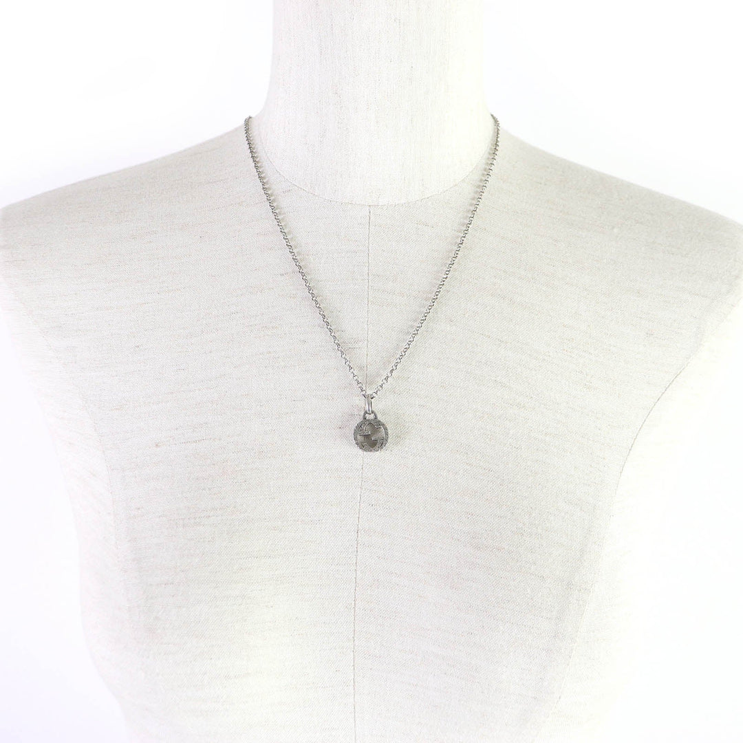 GUCCI Necklace Main�FAG925 Silver Women Used Authentic
