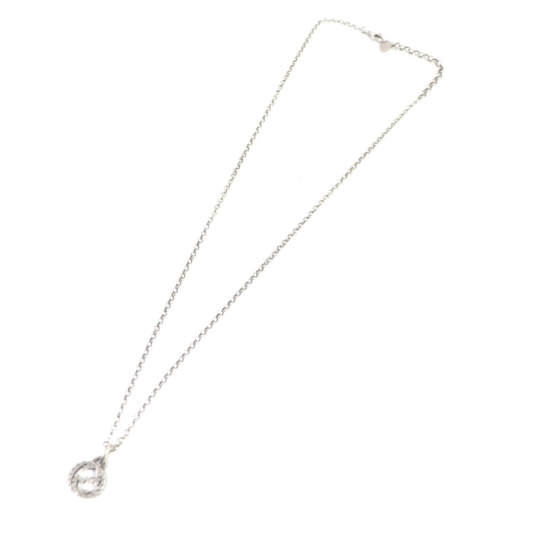 GUCCI Necklace Main�FAG925 Silver Women Used Authentic