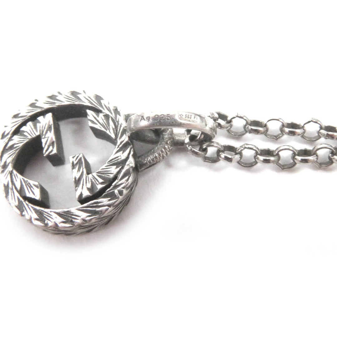 GUCCI Necklace Main�FAG925 Silver Women Used Authentic