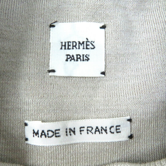 HERMES Cut Main: 51% cotton, Main: 40% silk, Main: 9% nylon, Rib: 98% silk, 2% polyurethane, Decoration: 100% polyester, Piping: 77% polyester, 23% polyurethane Gurege Crude cell Women 38 Used Authentic