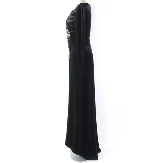 VALENTINO dress Outer: 80% rayon, Outer: 20% silk, Lining: 100% silk, Part: 100% silk, Part: 100% polyester black Women 38 Used Authentic