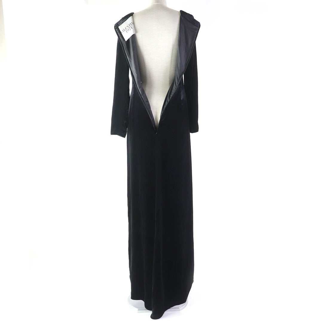 VALENTINO dress Outer: 80% rayon, Outer: 20% silk, Lining: 100% silk, Part: 100% silk, Part: 100% polyester black Women 38 Used Authentic