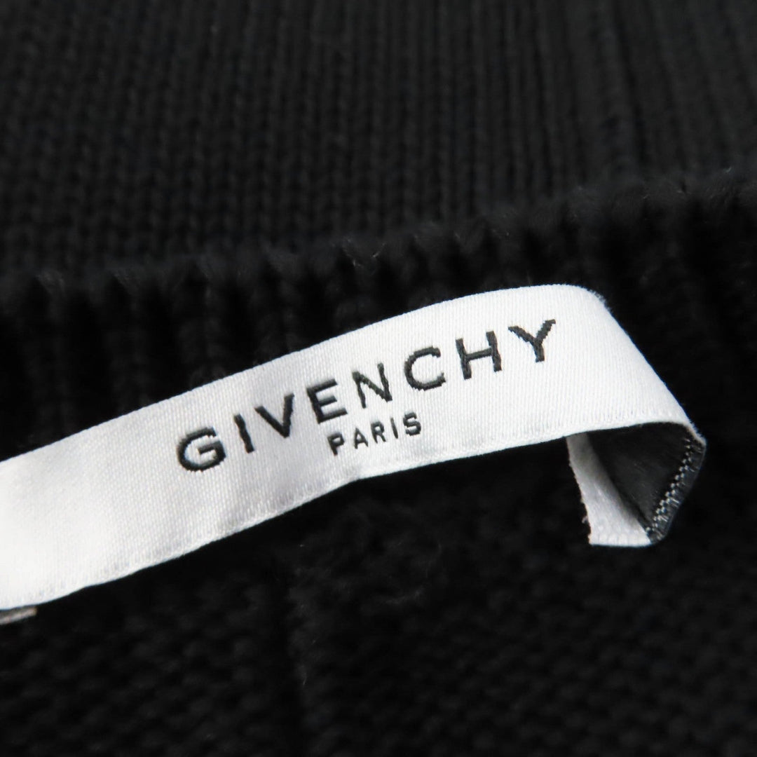 GIVENCHY knit BW9 00A4 Z01 Main: 100% cotton black Women XS Used Authentic