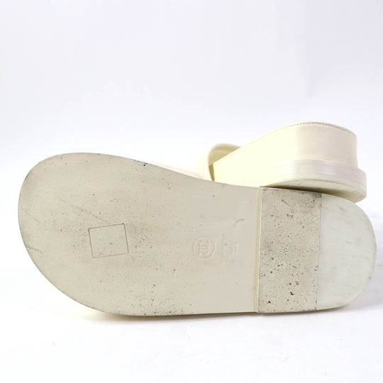 CHANEL Sandals G38933 Main: Leather Ivory Women 35 Used Authentic