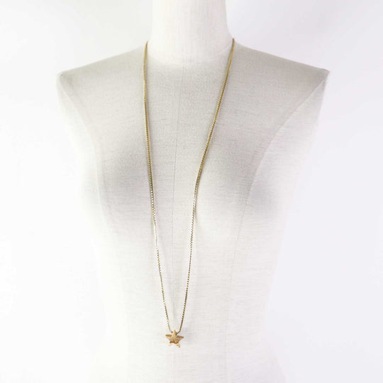 BOTTEGAVENETA Necklace Main�FAG925 Brown type Gold Women Used Authentic