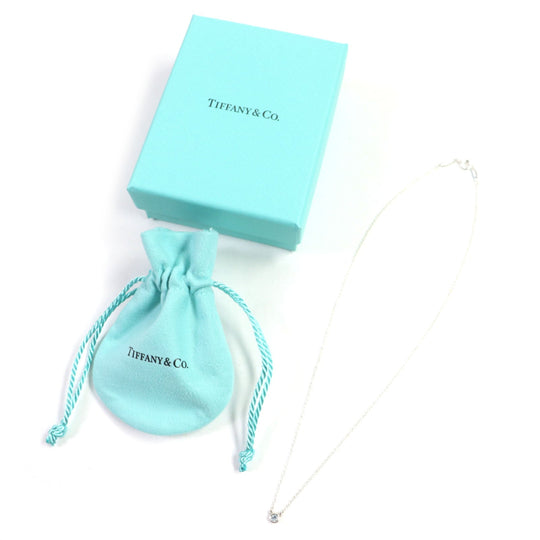 TIFFANY&Co. Necklace Main: SV925, Stone: Aquamarine Silver Color by the yard Women Used Authentic