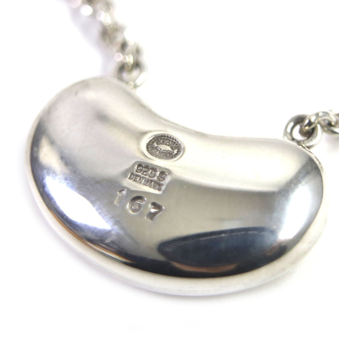 Georg Jensen Necklace 167 Main�FSV925 Silver Bean Women Used Authentic