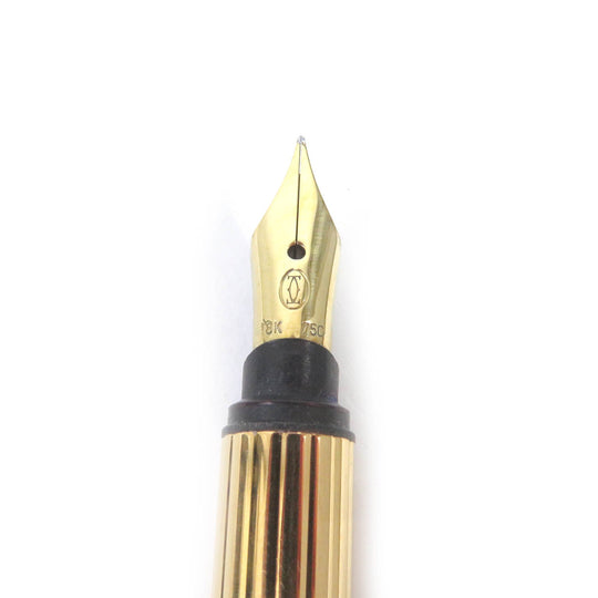CARTIER fountain pen Nib: K18 Brown gold mens Used Authentic