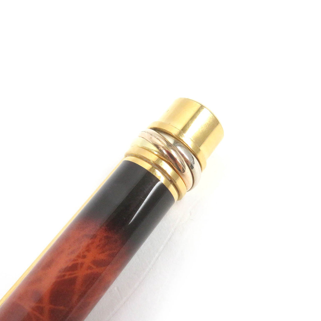 CARTIER fountain pen Nib: K18 Brown gold mens Used Authentic