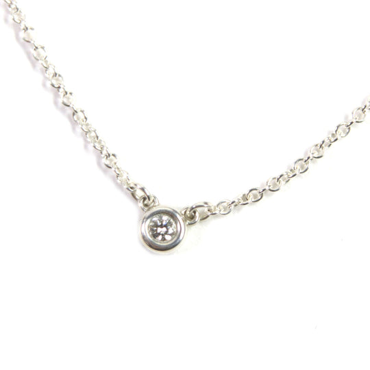 TIFFANY&Co. Necklace Main: AG925, Part: Diamond Silver By the yard Women Used Authentic