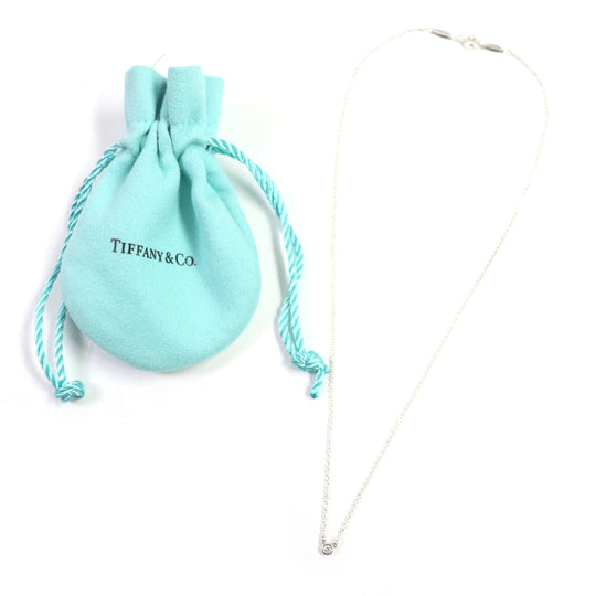 TIFFANY&Co. Necklace Main: AG925, Part: Diamond Silver By the yard Women Used Authentic