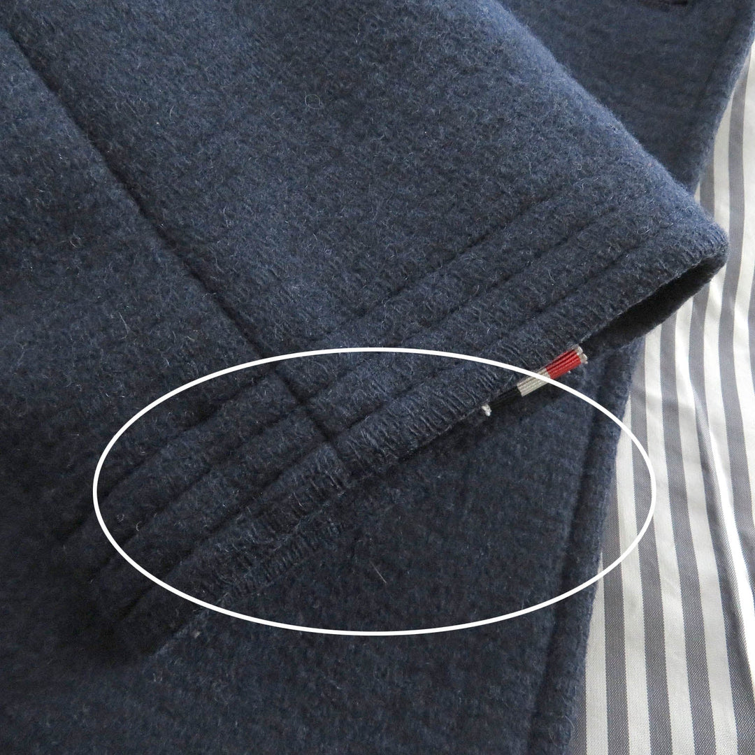 THOM BROWNE Chester coat Outer: 100% wool, Lining: 100% cupra Navy mens Zero size Used Authentic