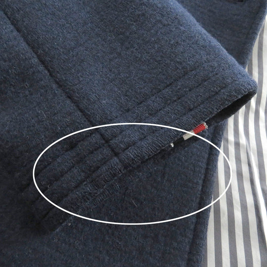 THOM BROWNE Chester coat Outer: 100% wool, Lining: 100% cupra Navy mens Zero size Used Authentic