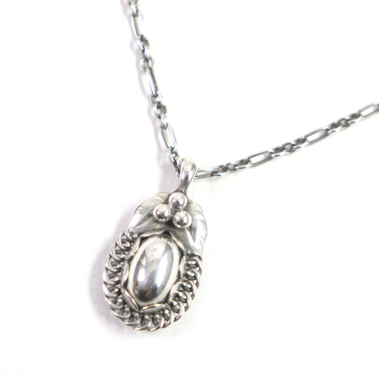 Georg Jensen Necklace 1992 Main�FSV925 Silver Women Used Authentic
