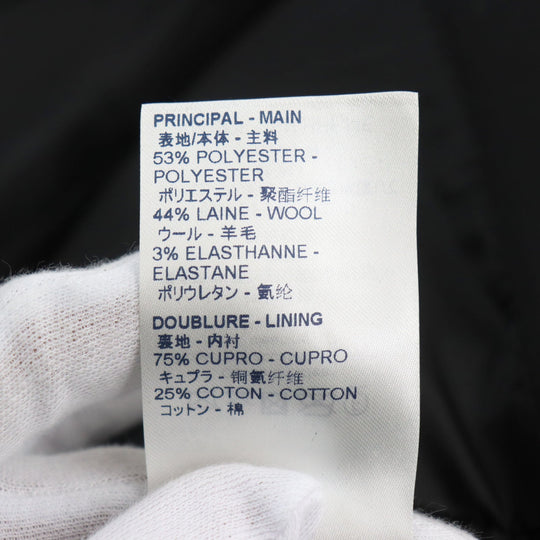 LOUIS VUITTON suit Outer: 53% polyester, Outer: 44% wool, Outer: 3% polyurethane, Lining: 75% cupra, Lining: 25% cotton black mens (Top) 46,  (Bottom) 38 Used Authentic