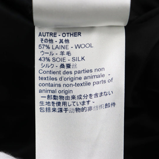 LOUIS VUITTON suit Outer: 53% polyester, Outer: 44% wool, Outer: 3% polyurethane, Lining: 75% cupra, Lining: 25% cotton black mens (Top) 46,  (Bottom) 38 Used Authentic