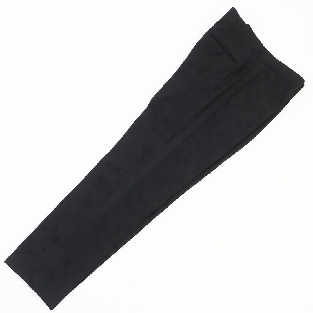 LOUIS VUITTON suit Outer: 53% polyester, Outer: 44% wool, Outer: 3% polyurethane, Lining: 75% cupra, Lining: 25% cotton black mens (Top) 46,  (Bottom) 38 Used Authentic