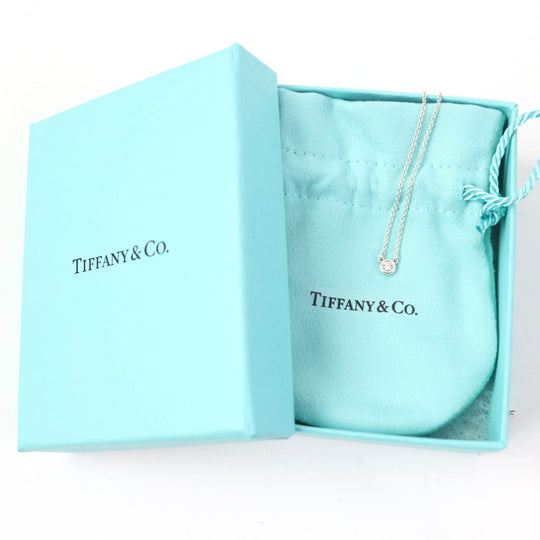 TIFFANY&Co. Necklace Main: AG925, Part: Diamond Silver By the yard El Saperetti Women Used Authentic