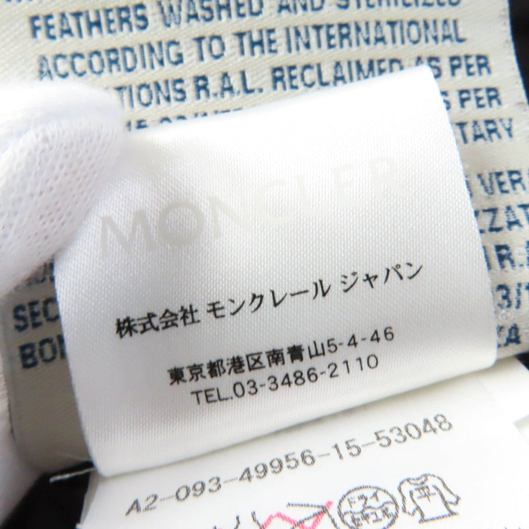 MONCLER down coat Main: 100% nylon, Lining: 100% nylon, Fur: raccoon, Filling: 90% down, Filling: 10% feather black HERMIFUR Women 00 Used Authentic