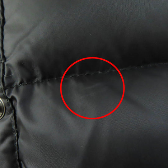 MONCLER down coat Main: 100% nylon, Lining: 100% nylon, Fur: raccoon, Filling: 90% down, Filling: 10% feather black HERMIFUR Women 00 Used Authentic