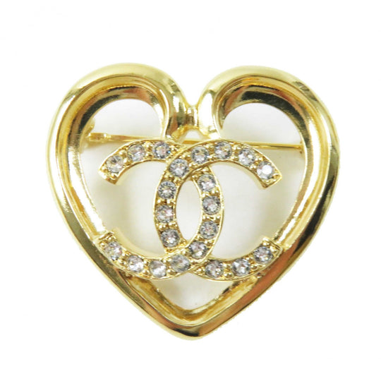 CHANEL Brooch F23C �\ gold Women Used Authentic