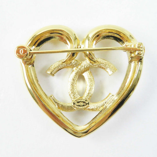 CHANEL Brooch F23C �\ gold Women Used Authentic